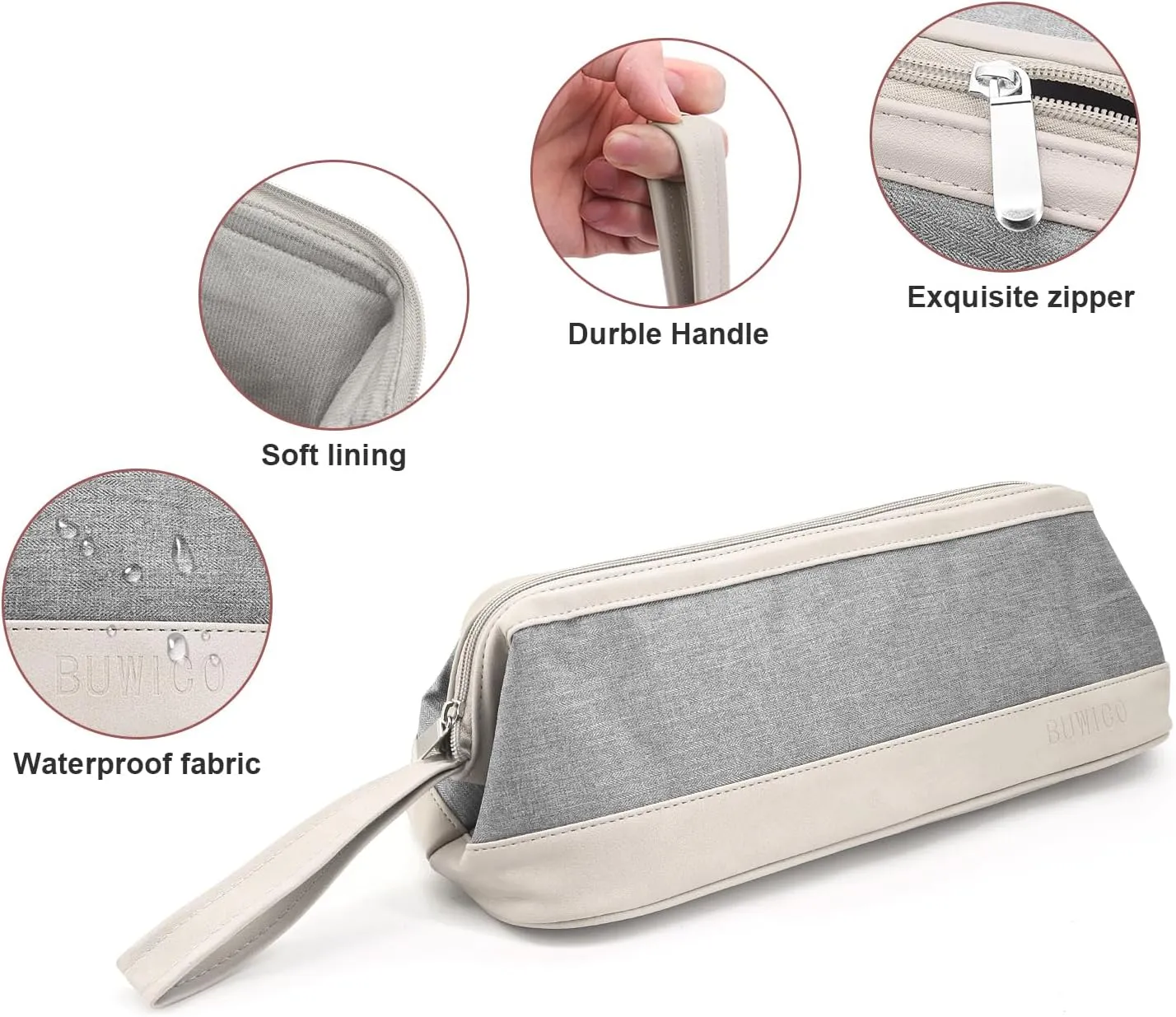 Buwico Airwrap Travel Case for Dyson/Shark Flexstyle, Travel Pouch for Dyson Airwrap/Shark Flexstyle Complete Styler and Attachments, Travel Bag for Dyson/Shark Hair Dryer