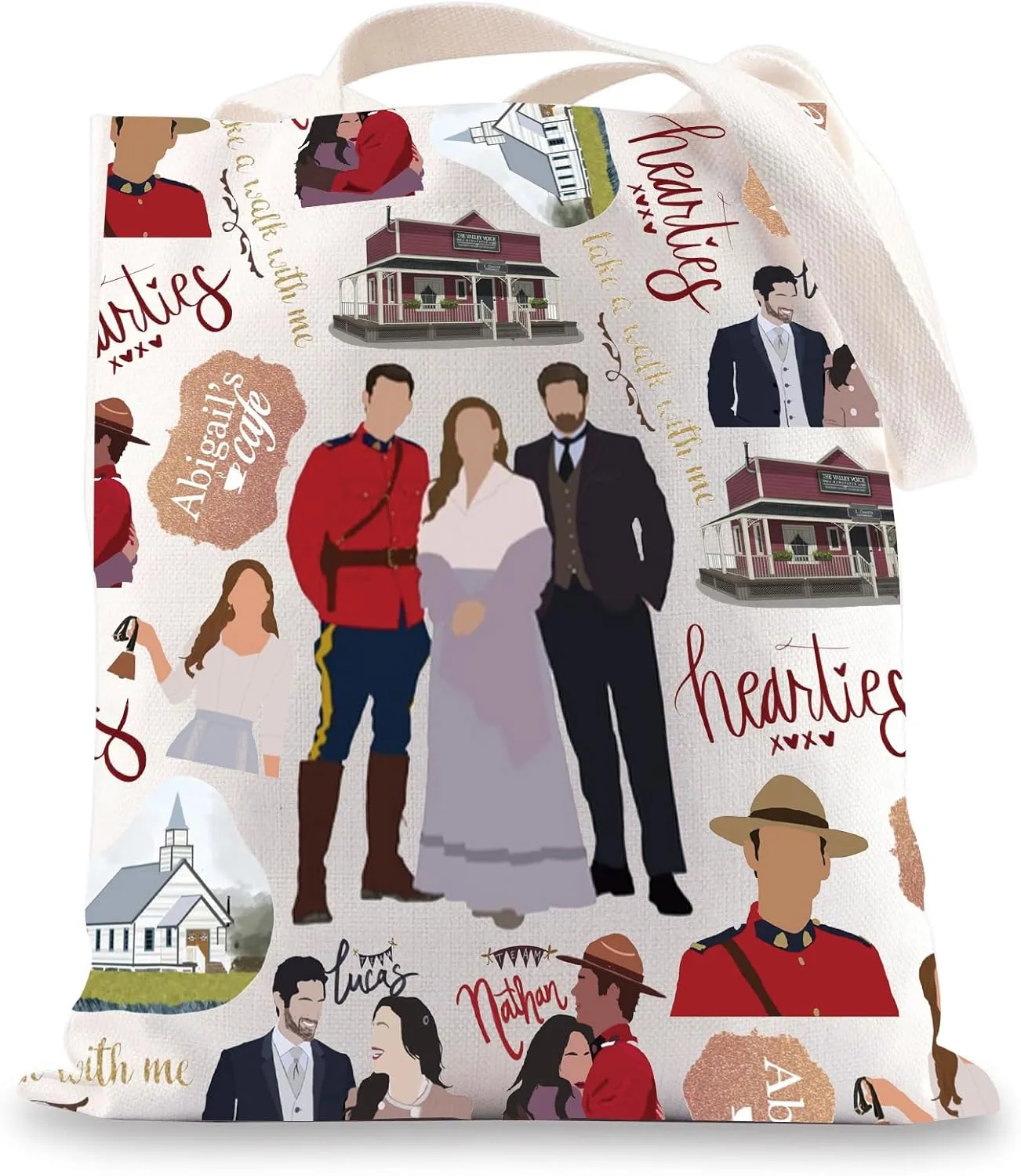 BWWKTOP Elizabeth Tote Bag Elizabeth & Jack Gift Take a Walk With Me Shoulder Bag Canadian West Series Merch