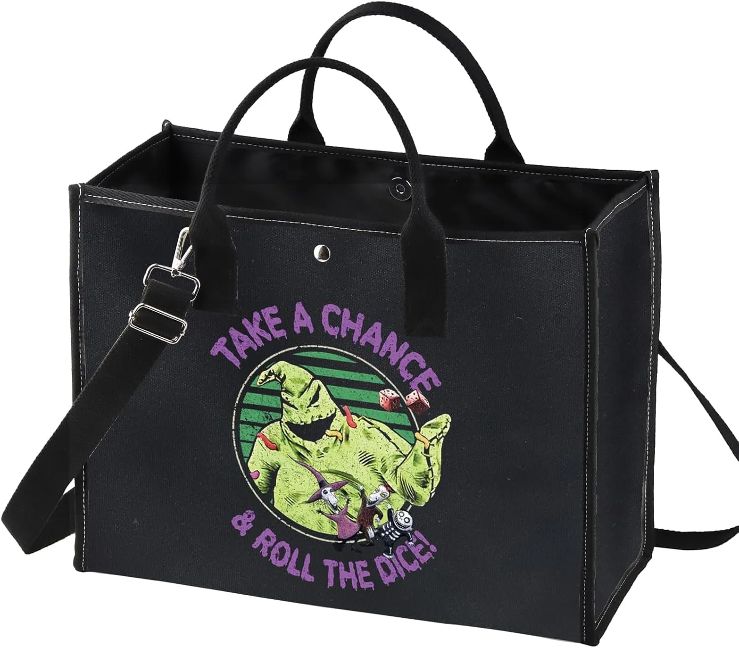 BWWKTOP Funny Oogie Tote Bag - Oogie Fans Gift, Take a Chance And Roll The Dice Shoulder Bag