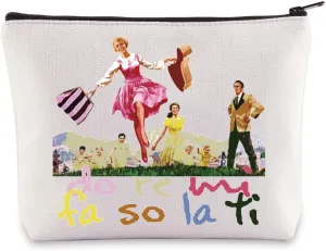 BWWKTOP Sound Musical Cosmetic Makeup Bag Von Trapp Gift Do Re Mi Fa So La Ti Theater Zipper Pouch Bag Musical Merchandise (Do Re Mi)