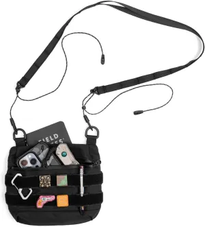 Cache L2 EDC Sling Bag, Portable Nylon Crossbody Bag Organizer, EDC Molle Pouch, Multifunctional Shoulder Small Bag for Daily Hiking Carry, Black