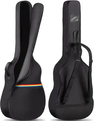 CAHAYA Acoustic Guitar Cover Gig Bag for Acoustic Classical Guitars, 41 Inch, Black, Blue, Green, Pink, Red, Turquoise