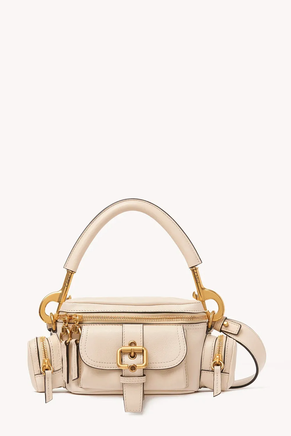 Camera Bag Small in Natural Shiny Calfskin