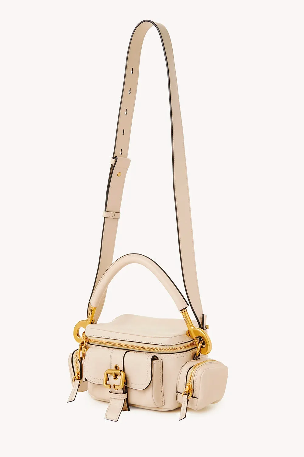 Camera Bag Small in Natural Shiny Calfskin