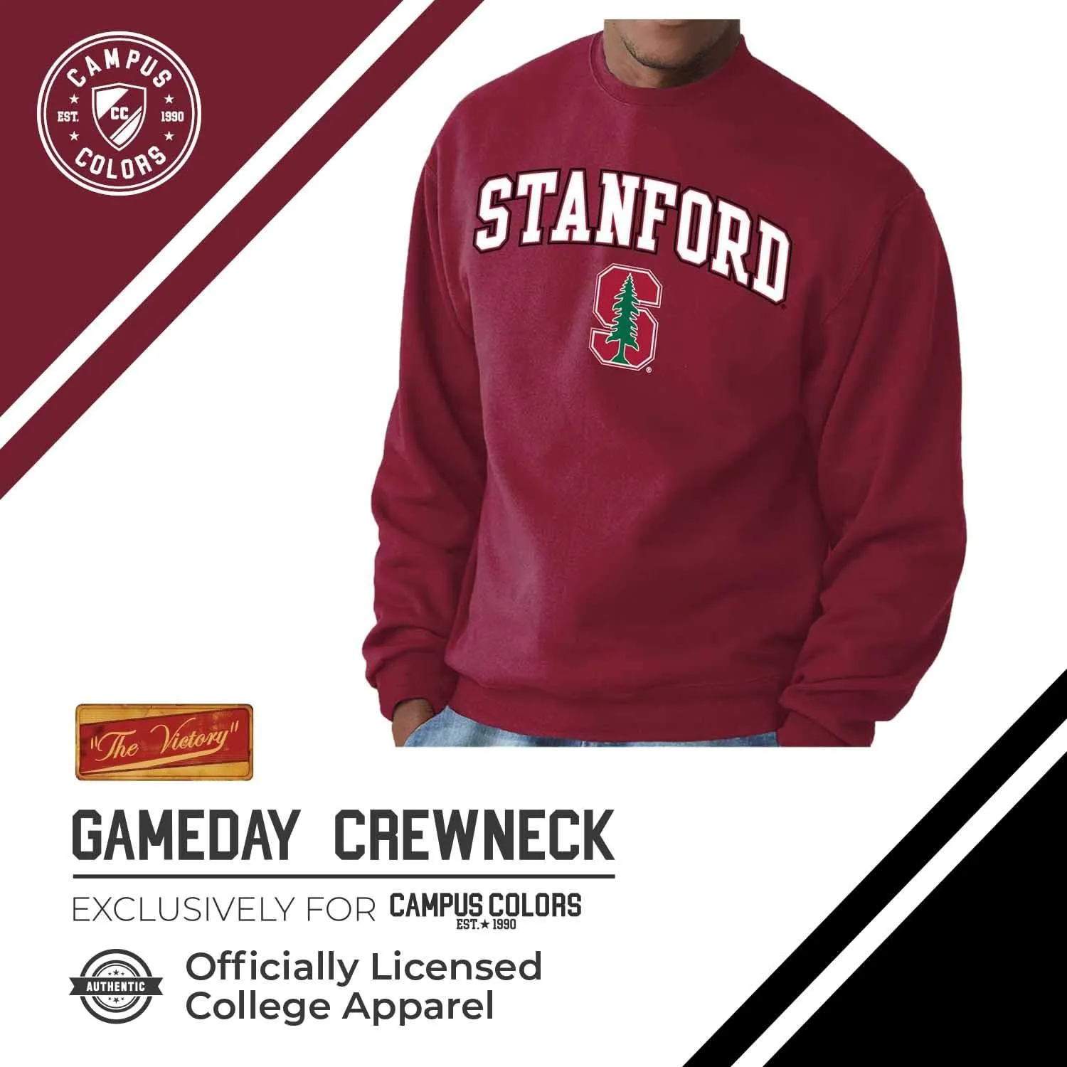 Campus Colors Adult Arch & Logo Soft Style Gameday Crewneck Sweatshirt