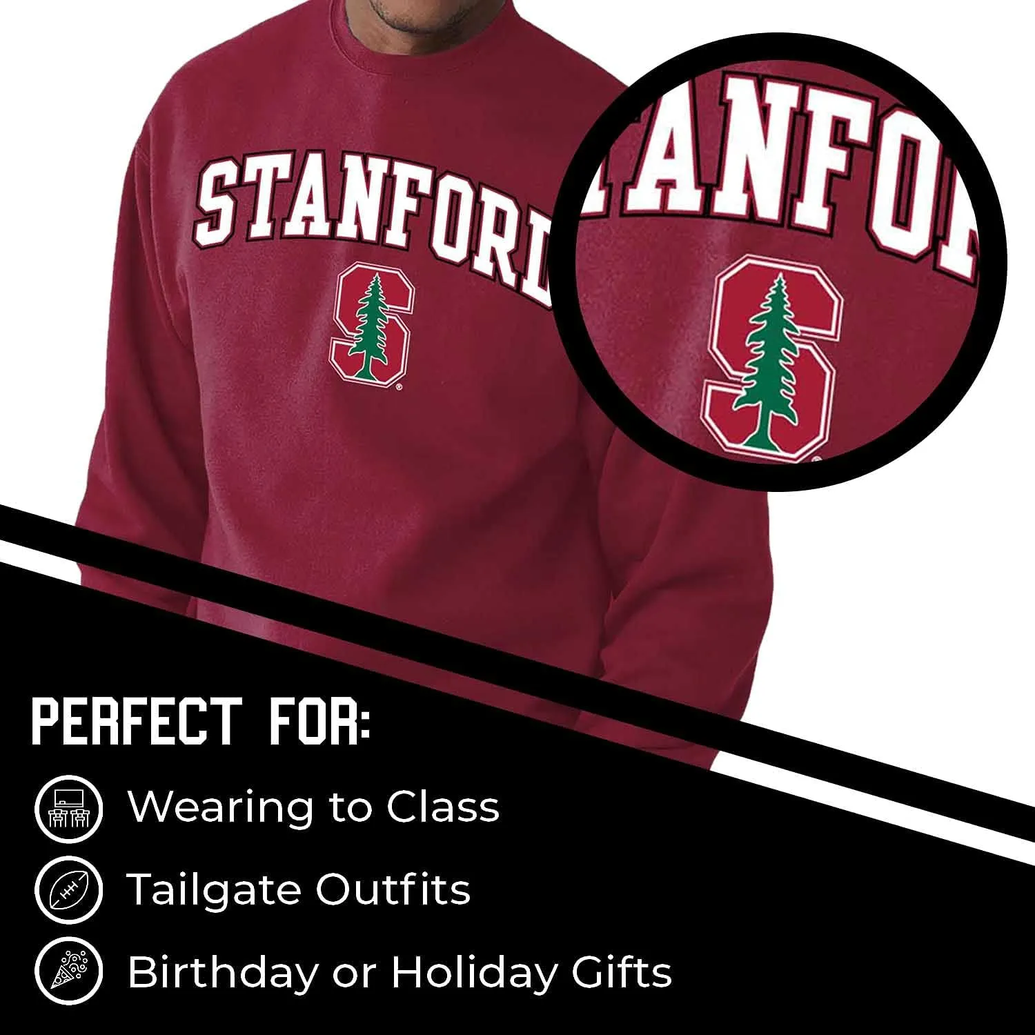 Campus Colors Adult Arch & Logo Soft Style Gameday Crewneck Sweatshirt