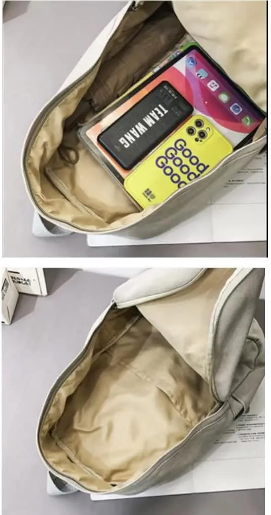 Canvas Backpack for Women Men Vintage Aesthetic Bags Travel Daypack Boho Hippie Grunge Backpack (Sage Green)