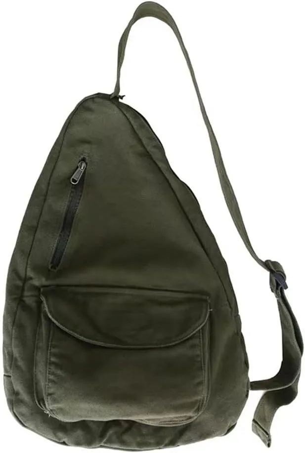 Canvas Crossbody Bag Unisex Shoulder Bag for University Campus Chest Bag Sports Bag for Mens Womens