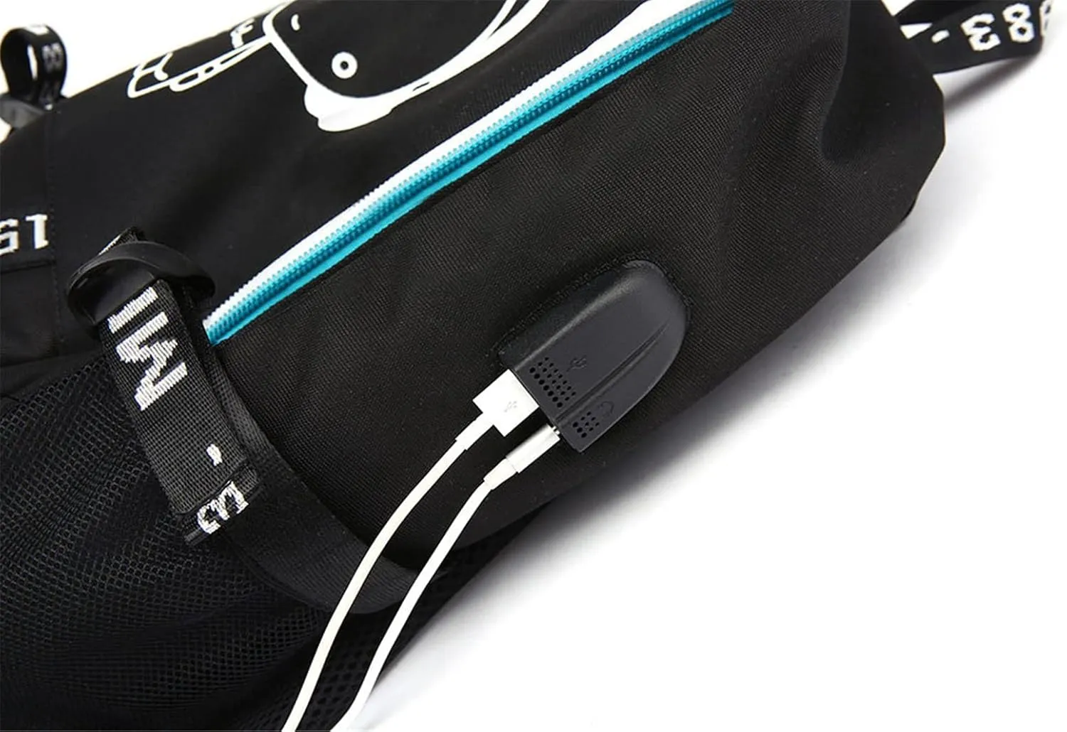 Canvas Korean Backpack Daypack Laptop Bag Student Rucksack School Bag with USB port 16