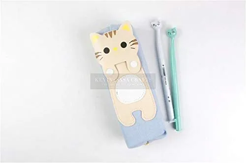 Canvas Pouches Cases Travel/ Office Stationary/ Pencil Pen/ Cosmetic/ Multipurpose-Kitty