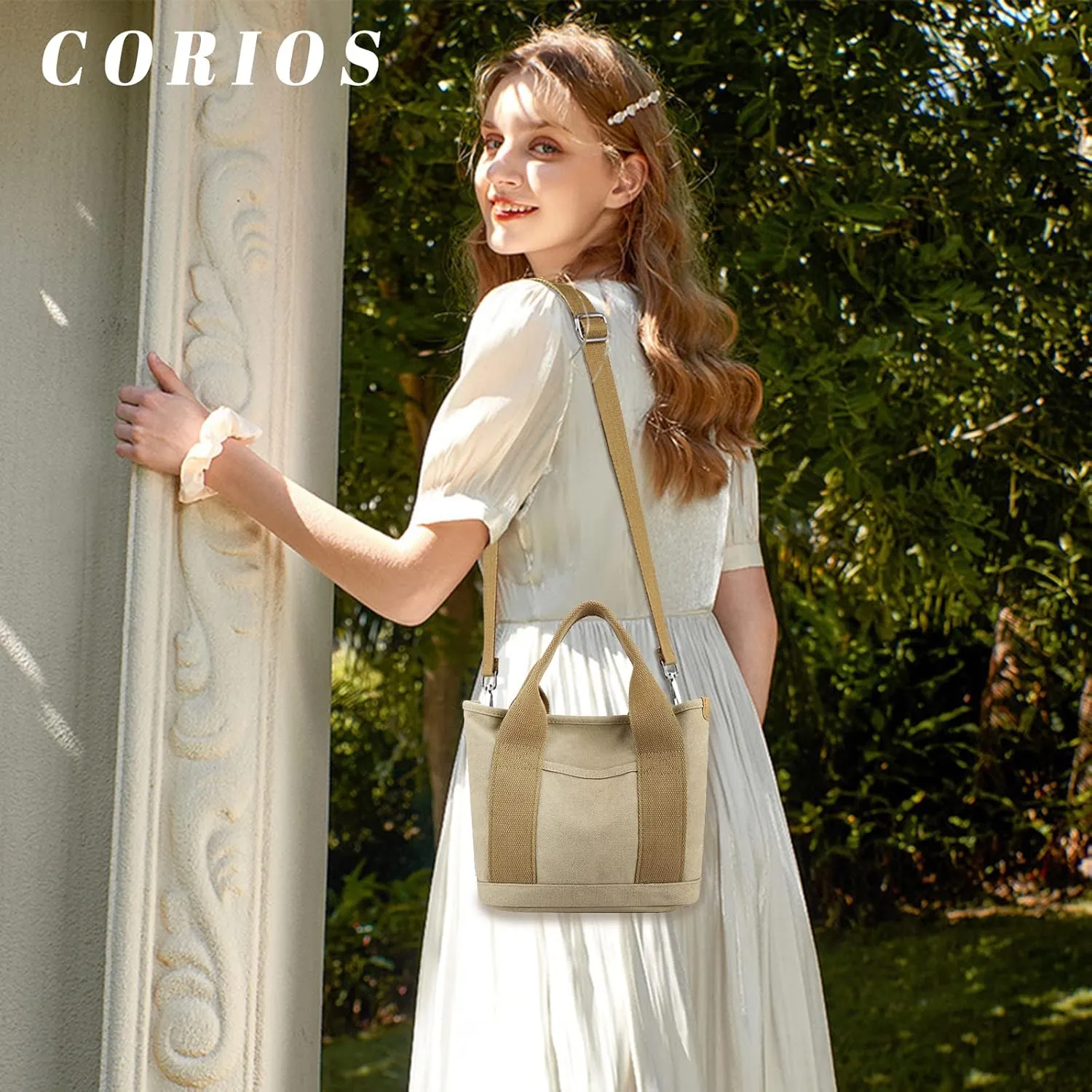 Canvas Tote Bag for Women Small Handbag Satchel Bag Shoulder Bag Top Handle Bag Messenger Bag Casual Crossbody Bag