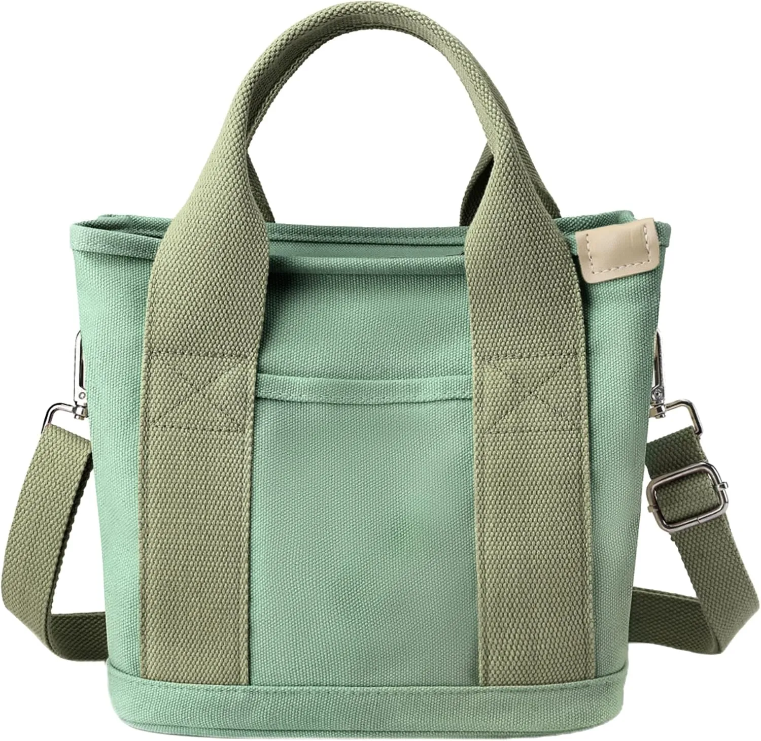 Canvas Tote Bag for Women Stylish Crossboy Handbag Casual Hobo Bag Top Handle Satchel with Multiple Pockets