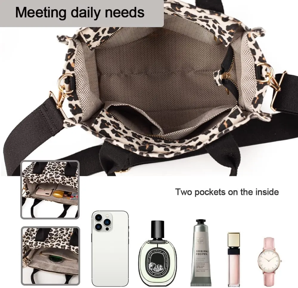 Canvas Tote Bag for Women Top Handle Handbag Crossbody Tote Bag for Women