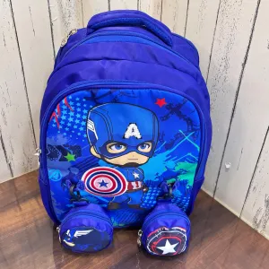 Captain America  Backpack With Detachable Pocket