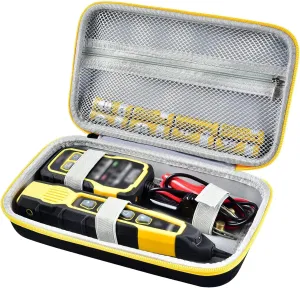 Case for Klein Tools VDV500-705/VDV500-820/VDV500-063 Wire Tracer Tone Generator & Probe Kit Continuity Tester, Universal Storage Bag for Ethernet, Telephone, Speaker, Coax, Video, Cable Toner -Black