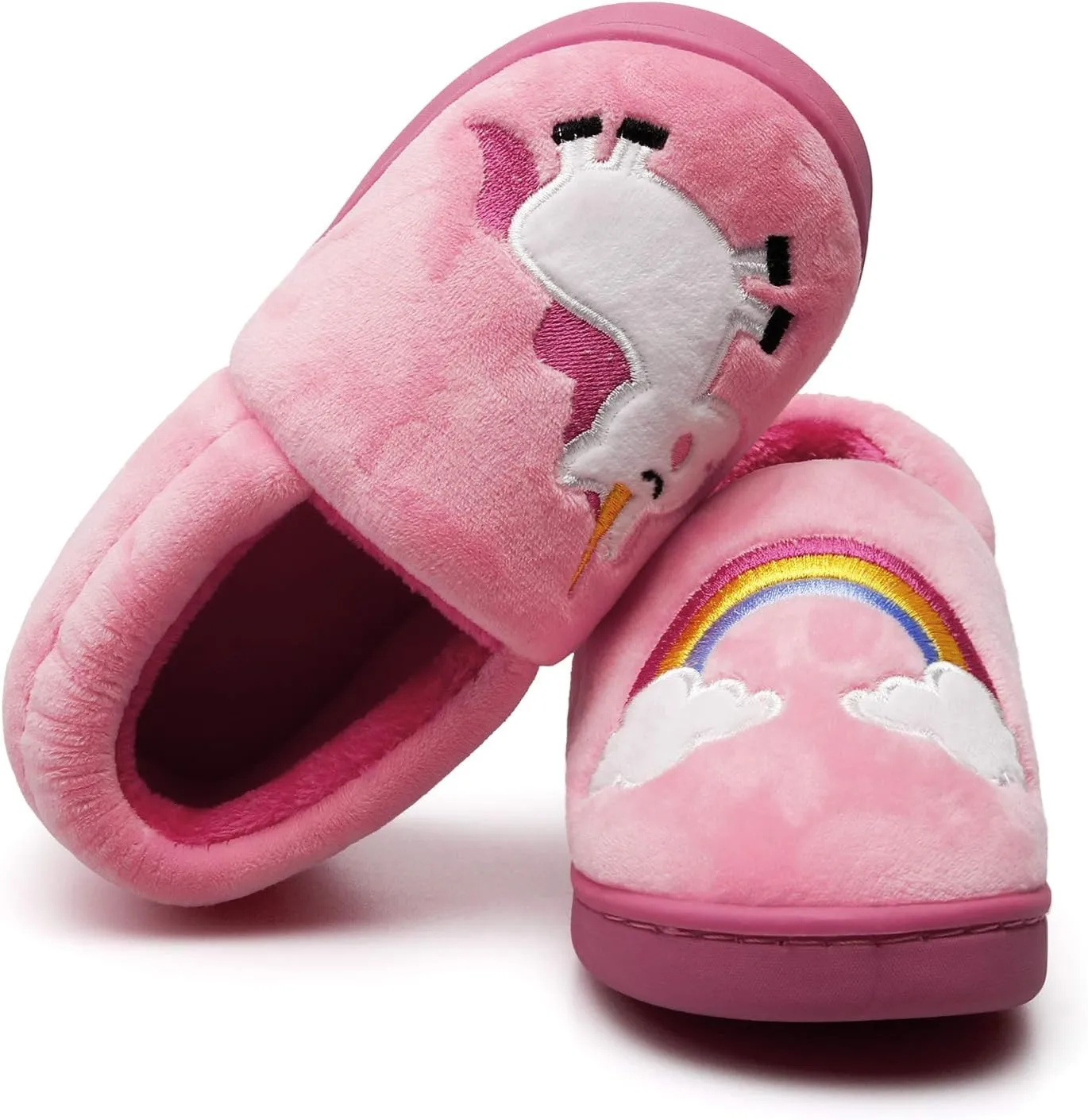 Centipede Demon Plush Warm Slippers for Girls Boys Kids Toddlers Winter Fur Lined Indoor House Home Shoes