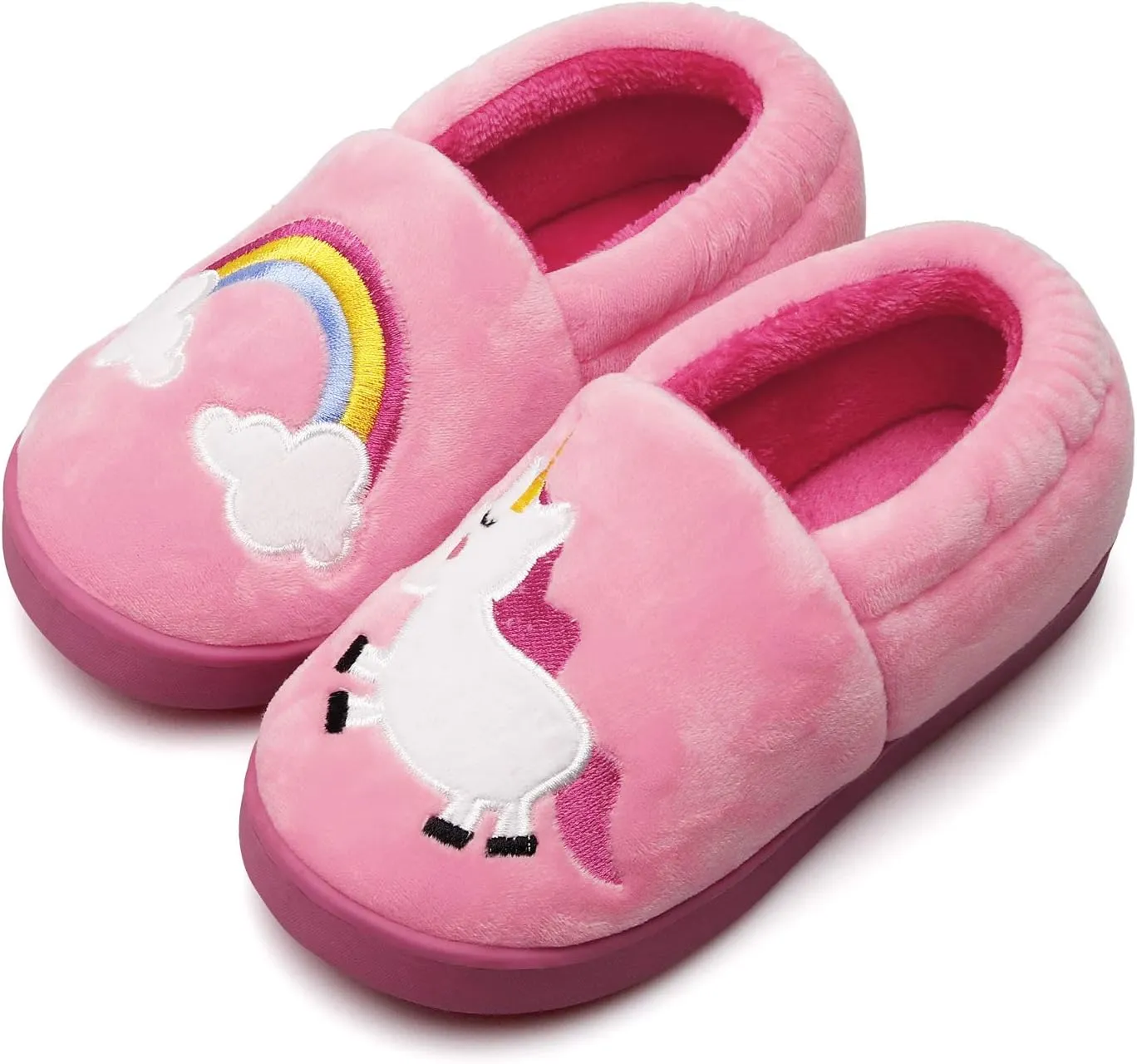 Centipede Demon Plush Warm Slippers for Girls Boys Kids Toddlers Winter Fur Lined Indoor House Home Shoes