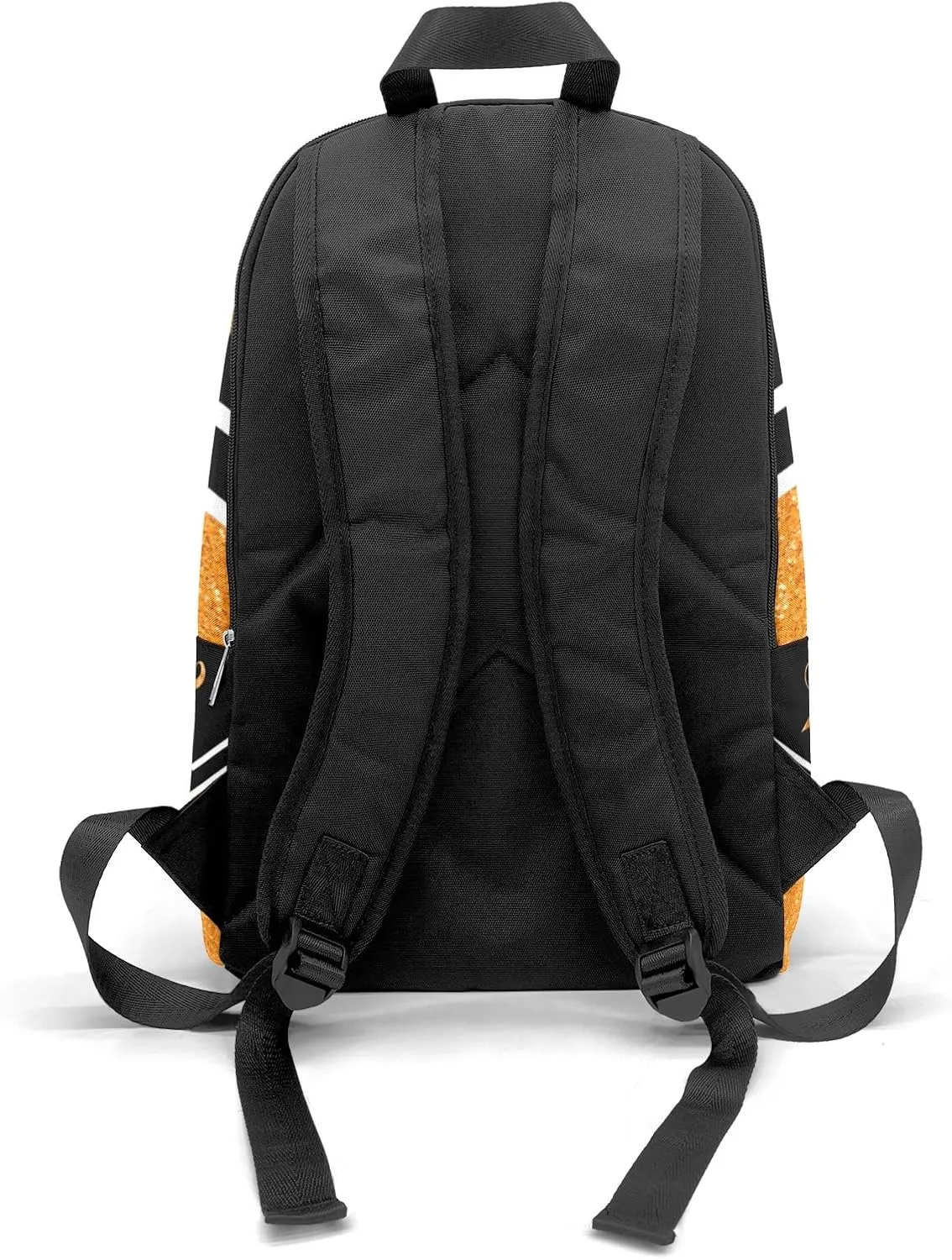 Cheerleader Orange Personalized Backpack for Teen Custom Travel Backpack for Boys Girs Bookbag Casual Bag Name Gift, Design 10, EU5566SS
