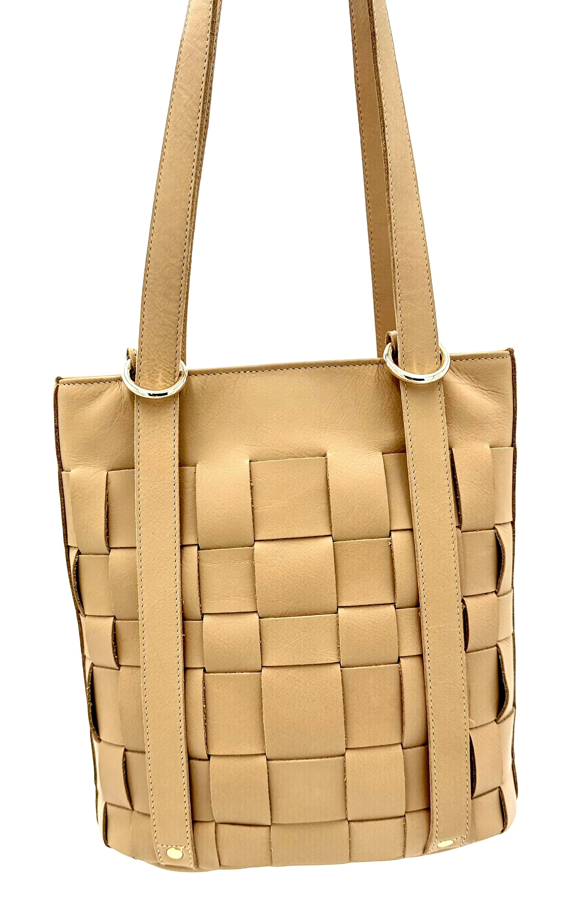 Chelsea Backpack Tote Bag - Hazelnut