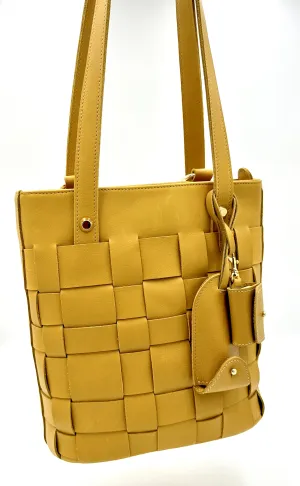 Chelsea Backpack Tote Bag - Ochre Yellow