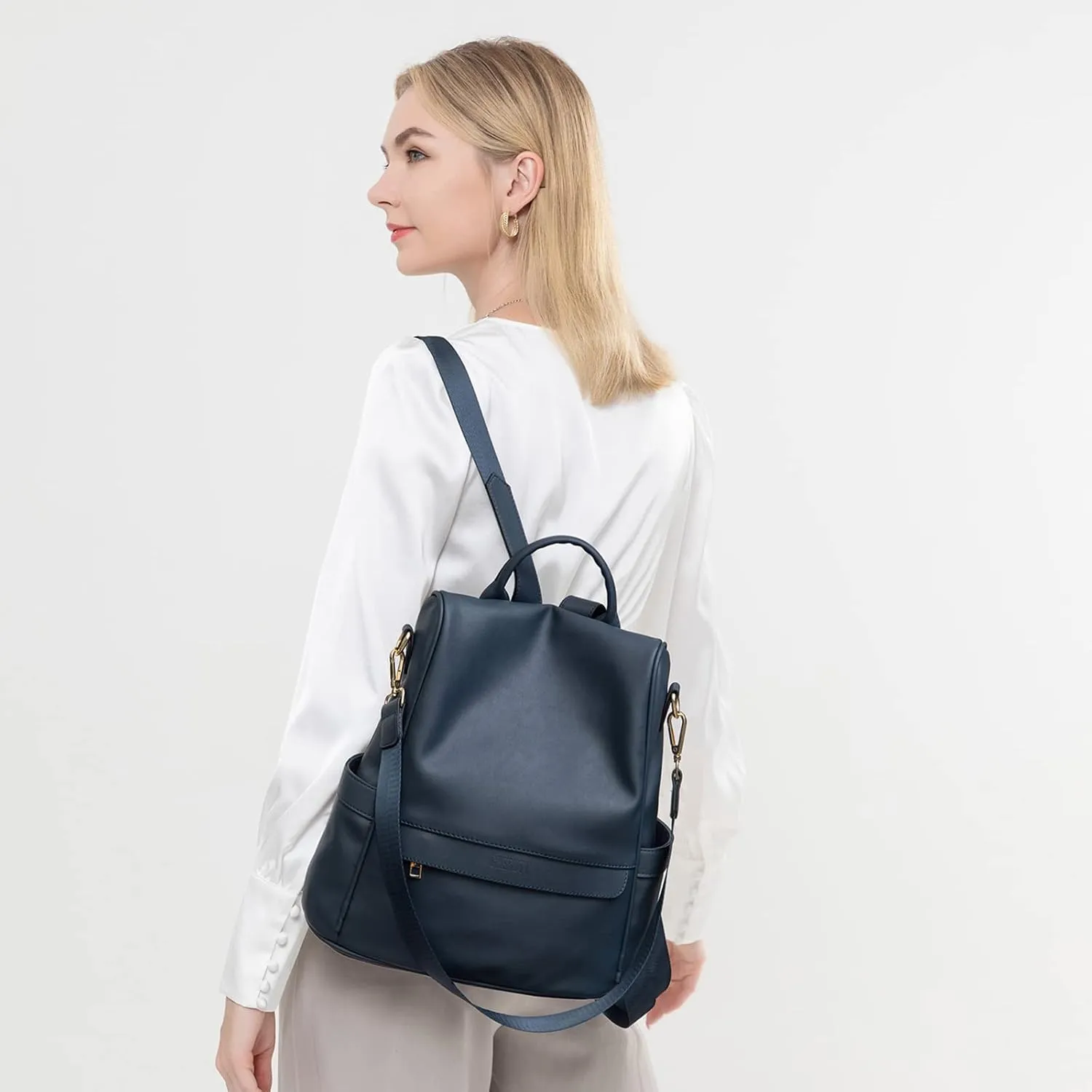CHERUTY Women Backpack Purse PU Leather Anti-theft Casual Shoulder Bag Fashion Ladies Satchel Bags