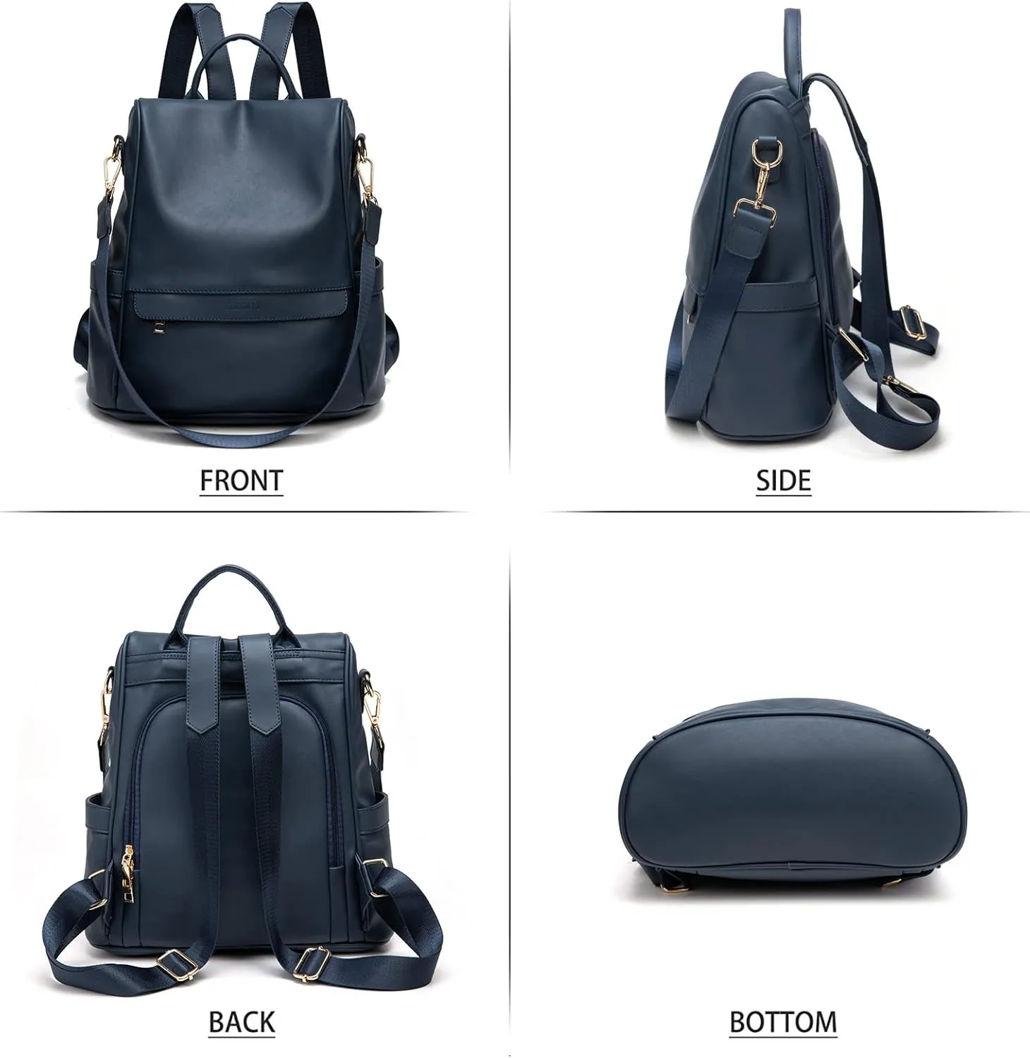CHERUTY Women Backpack Purse PU Leather Anti-theft Casual Shoulder Bag Fashion Ladies Satchel Bags