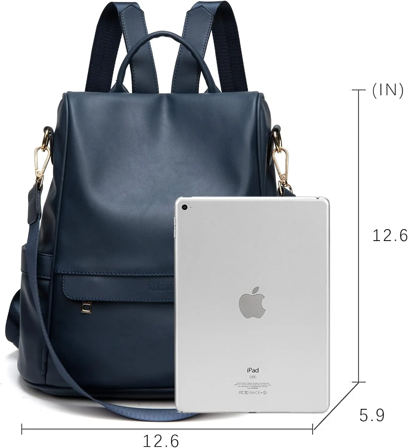 CHERUTY Women Backpack Purse PU Leather Anti-theft Casual Shoulder Bag Fashion Ladies Satchel Bags