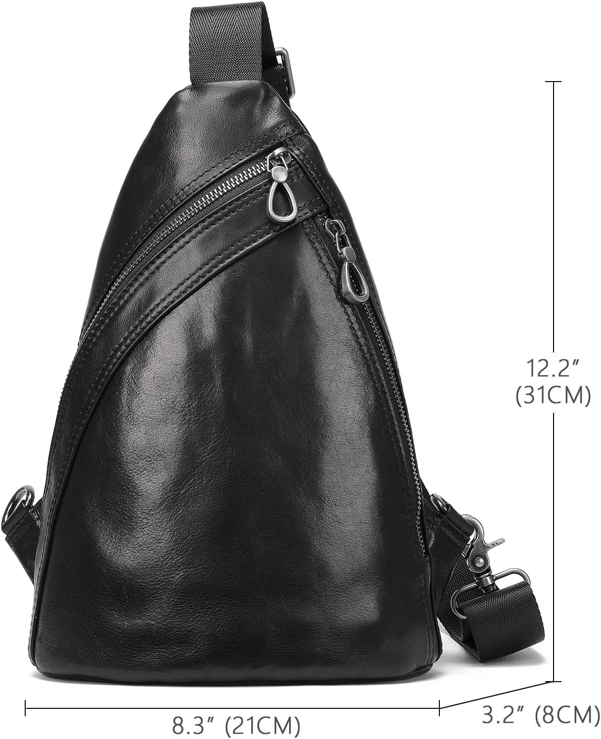 Chest Bag Crossbody Chest Bag Top Layer Crossbody Bag for Men