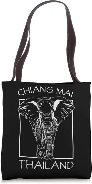 Chiang Mai Chiengmai Thailand Elephant Tropics Traveling Tote Bag