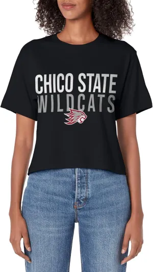 Chico State Wildcats Stacked Women's Crop Top