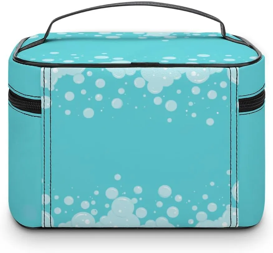 CHIGUA Liquid Soap Bubbles Foam Border Portable Travel Organizer Cosmetic Bag for Women Makeup Bag Handy Toiletry Washing Bag Receiving Bag Accessories Travelling Essentials Storage Pouch