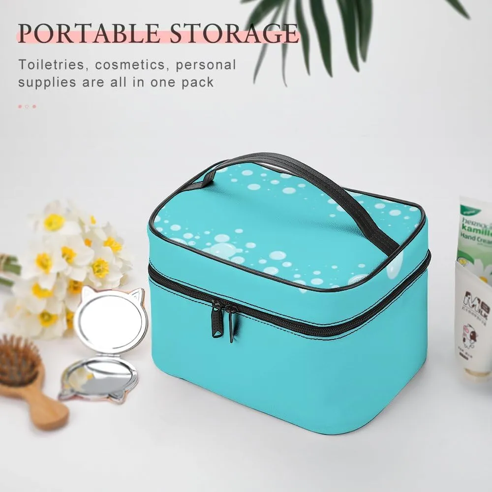 CHIGUA Liquid Soap Bubbles Foam Border Portable Travel Organizer Cosmetic Bag for Women Makeup Bag Handy Toiletry Washing Bag Receiving Bag Accessories Travelling Essentials Storage Pouch