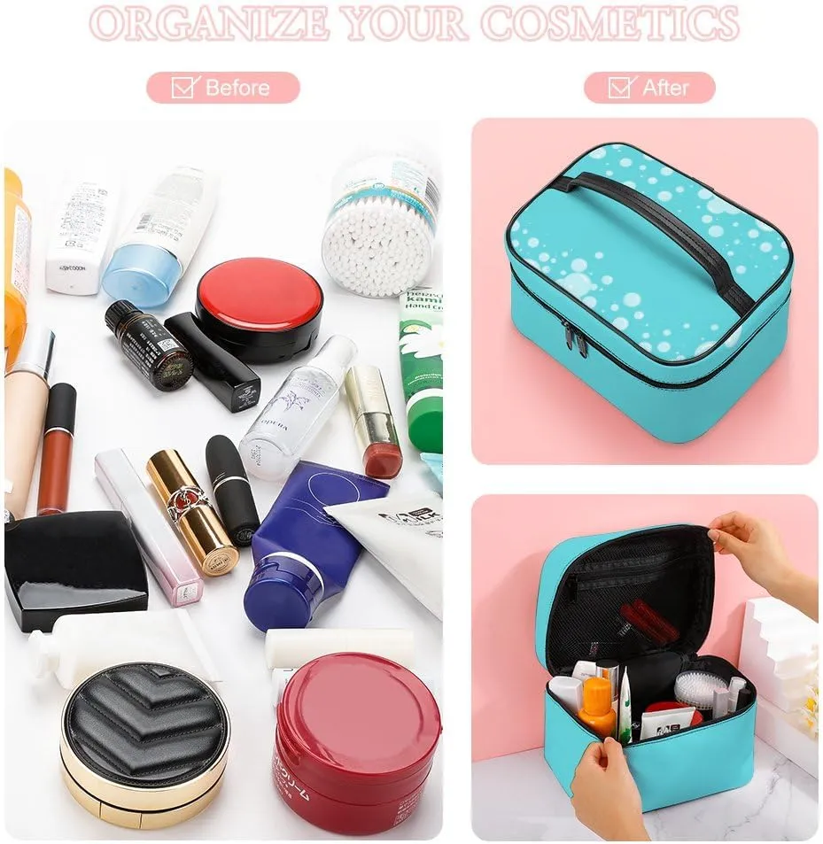 CHIGUA Liquid Soap Bubbles Foam Border Portable Travel Organizer Cosmetic Bag for Women Makeup Bag Handy Toiletry Washing Bag Receiving Bag Accessories Travelling Essentials Storage Pouch