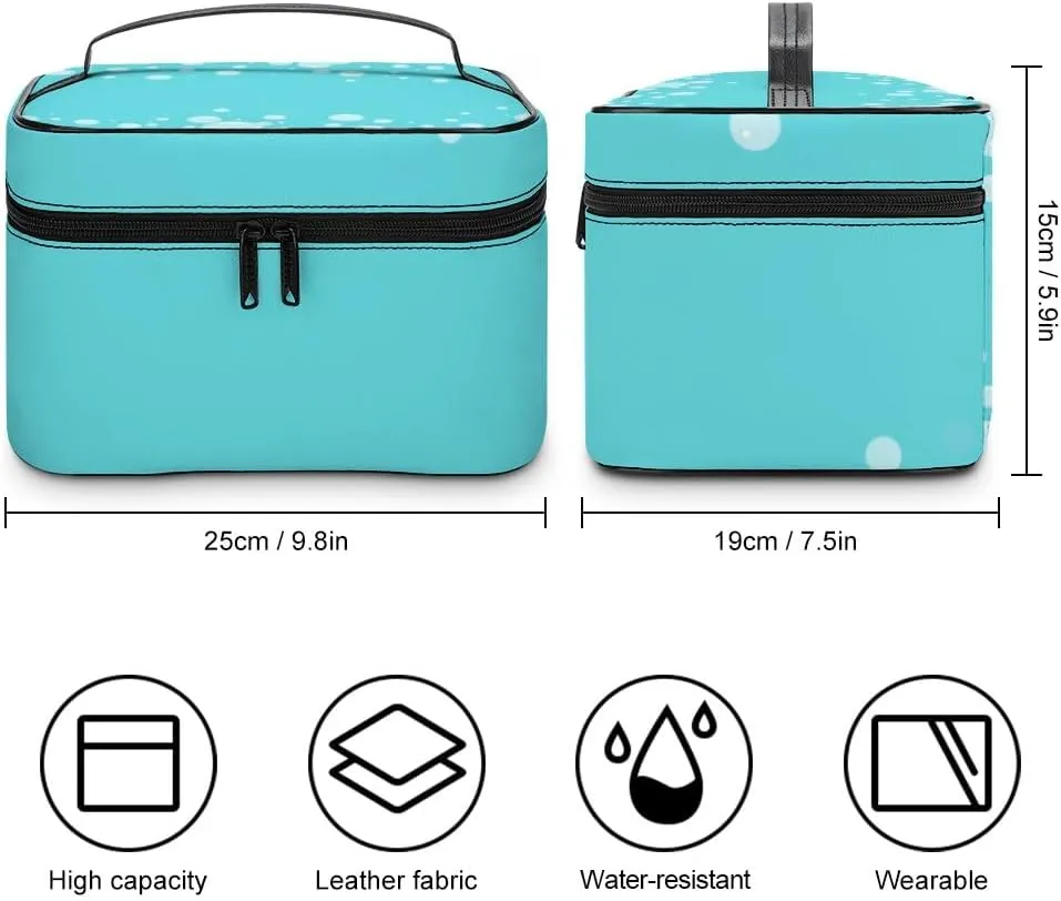 CHIGUA Liquid Soap Bubbles Foam Border Portable Travel Organizer Cosmetic Bag for Women Makeup Bag Handy Toiletry Washing Bag Receiving Bag Accessories Travelling Essentials Storage Pouch