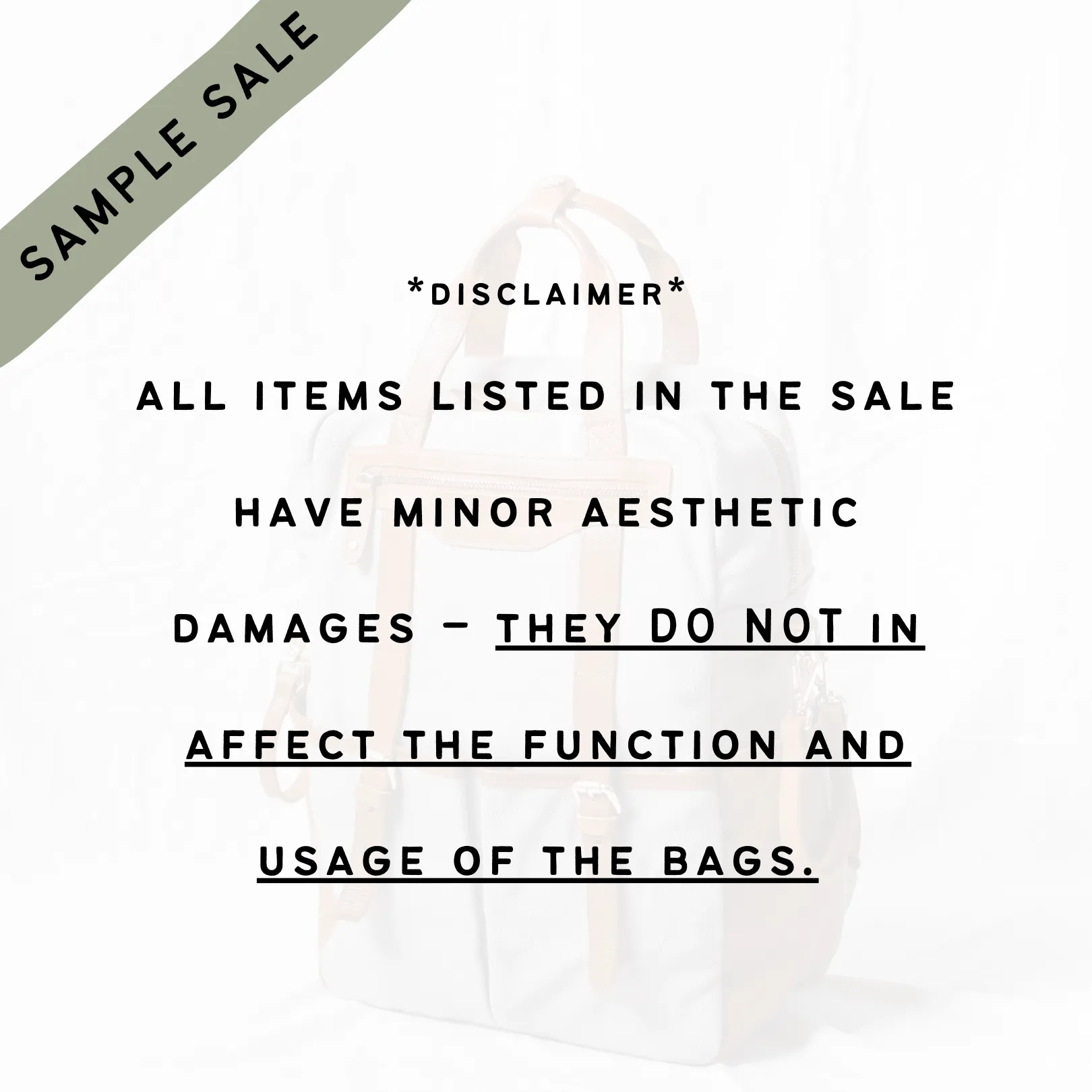 City Backpack - GRAY w/ TAN **SAMPLE SALE**
