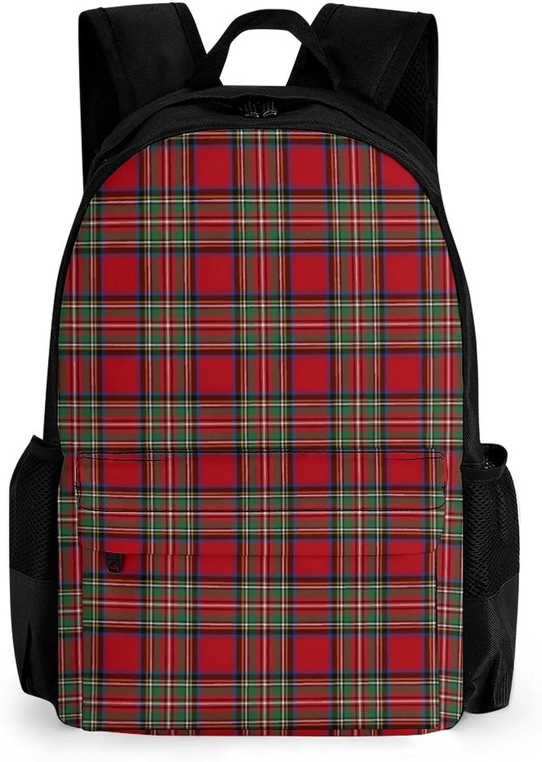 Clan Stewart Plaid Large Capacity Fully Printed Backpack with Pockets Unisex