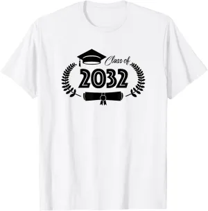 Class of 2032 College University High School Future Graduate T-Shirt