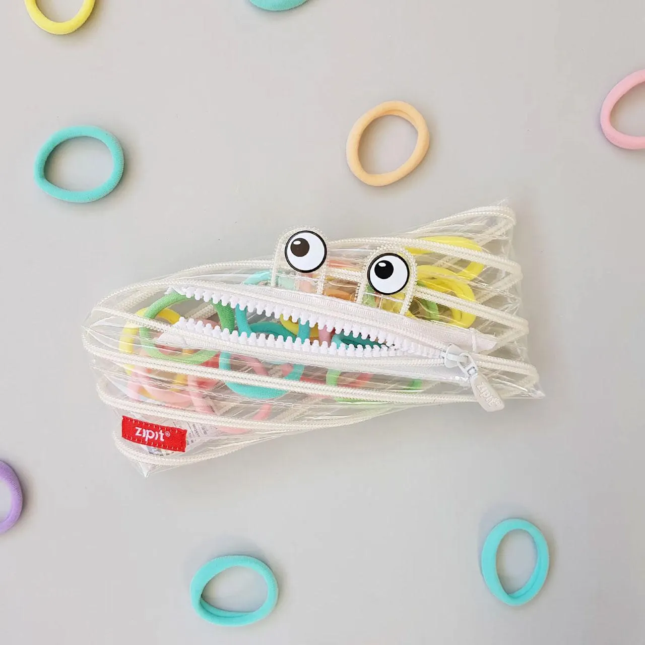 Clear Monster Zipper Pouch