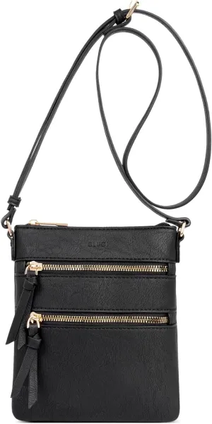 CLUCI Crossbody Purses for Women, Medium Size Zipper Pocket Adjustable Strap, Soft Leather Women's Shoulder Handbags