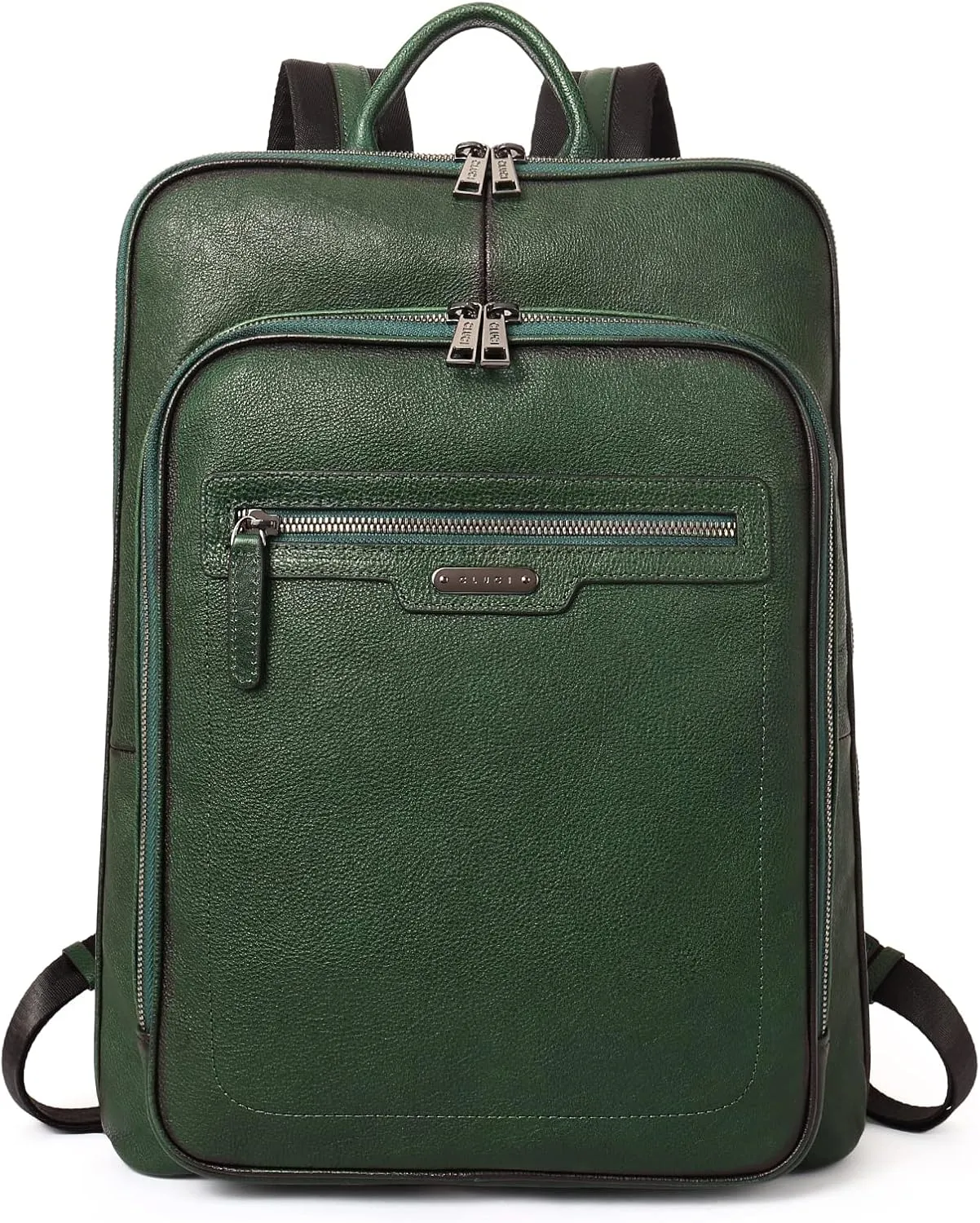 CLUCI Leather Backpack for Women 15.6 Inch Laptop Backpack Vegetable Tanned Full Grain Backpack Purse for Women Work Daypack