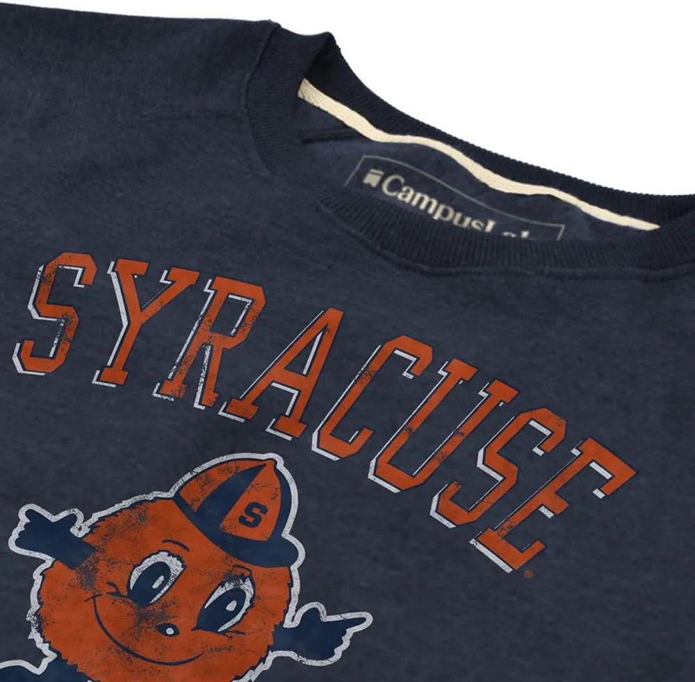 Collegiate Classic Distressed Unisex Adult Slim Fit Crewneck Sweatshirt Collection