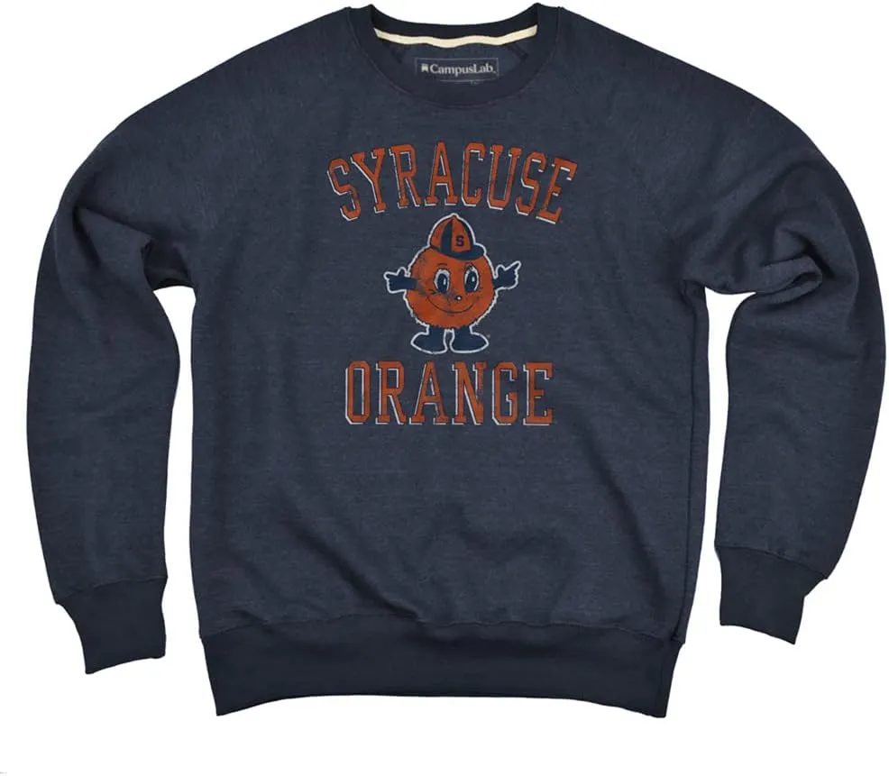 Collegiate Classic Distressed Unisex Adult Slim Fit Crewneck Sweatshirt Collection