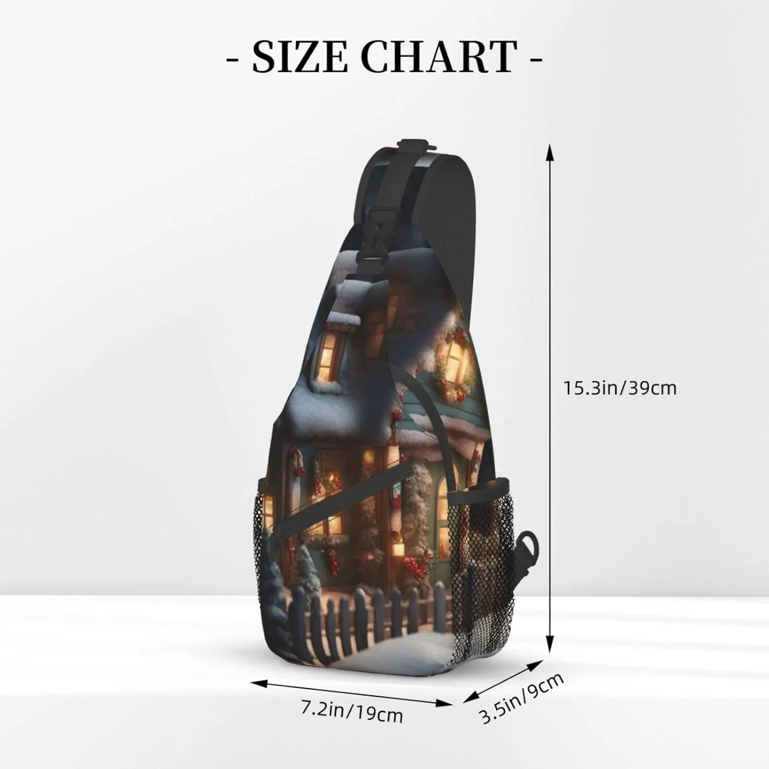 Colorful Star 1 Printed Canvas Sling Bag Crossbody Backpack, Hiking Daypack Chest Bag For Women Men