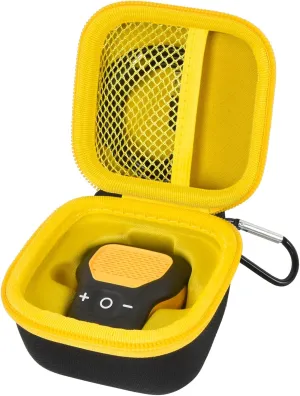 COMECASE Case Compatible with DEWALT Wearable Bluetooth Speaker, Magnetic Clip-On Wireless Portable Mini Speaker Storage Holder Bag - Inside Yellow (Box Only)