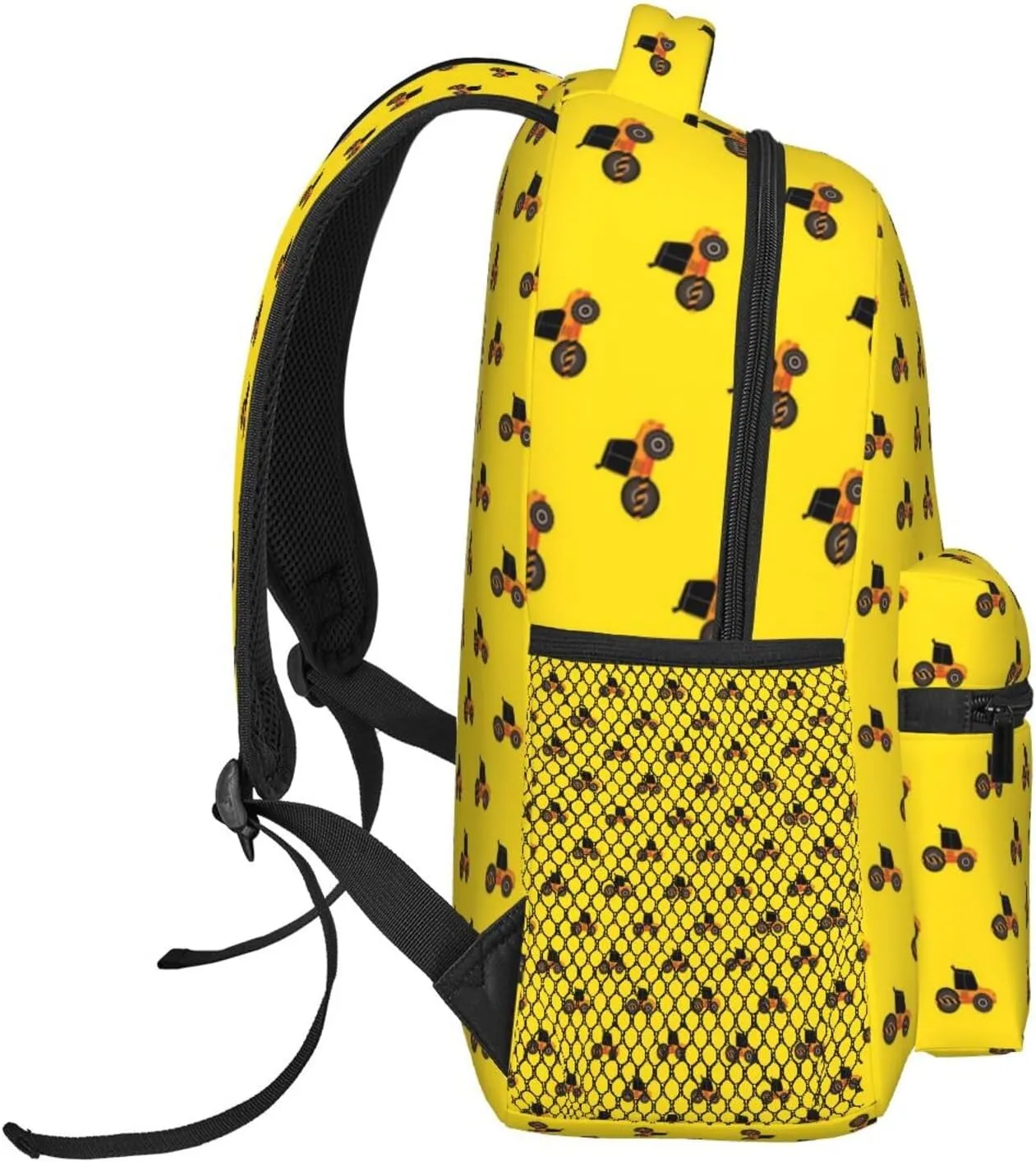 Construction Road Roller Truck Backpack Lightweight Laptop Backpack Casual Daypack Travel Double Shoulder Bag For Women Men