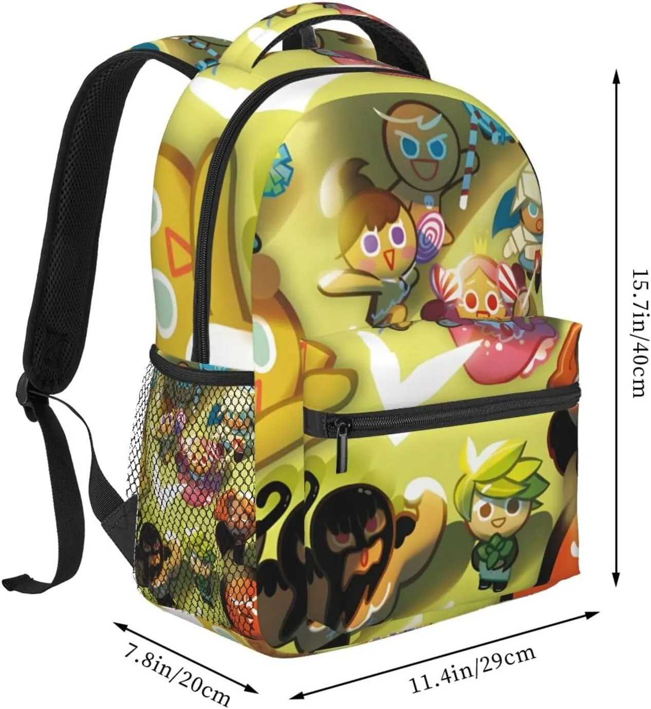 Cookie Run Kingdom Shadow Milk Cookie Fashion Backpack, Travel, School, Computer Bag