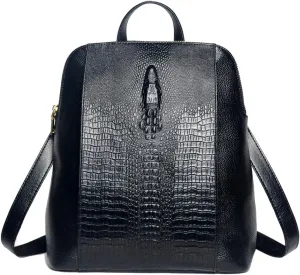 COOLCY Women Real Leather Backpack Shoulder Bag