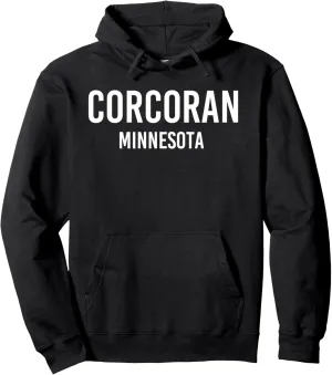 CORCORAN MINNESOTA MN USA Patriotic Vintage Sports Pullover Hoodie