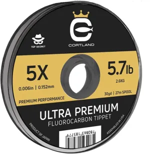 CORTLAND Ultra Premium Fluorocarbon Durable Flexible Abrasion-Resistant Trout Tippet with Plasma Finish for Freshwater | Nymphing/Dry Fly Fishing/Streamer Fishing