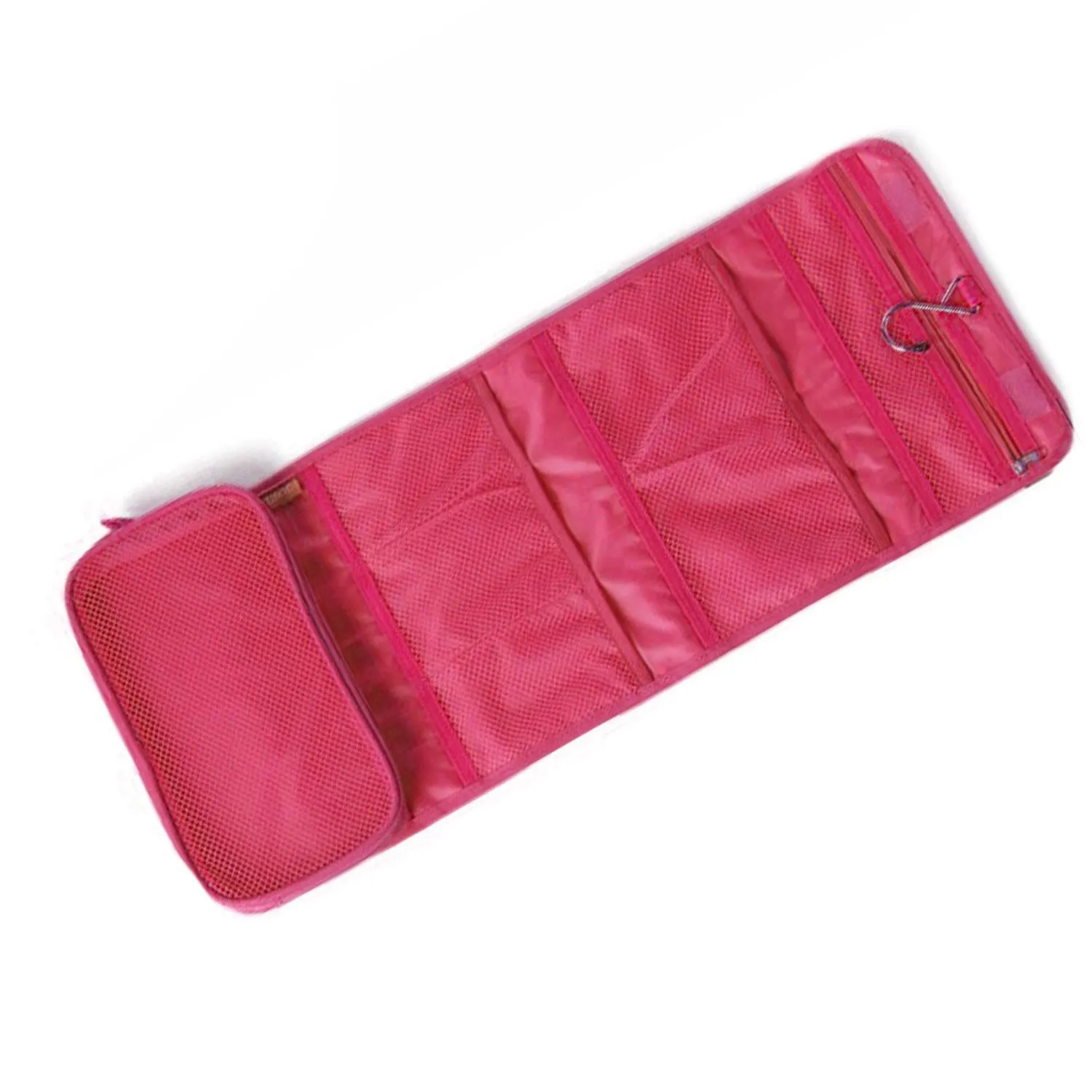 Cosmetic Make-up, Toiletry Organiser Bag, Waterproof & Foldable, Pink